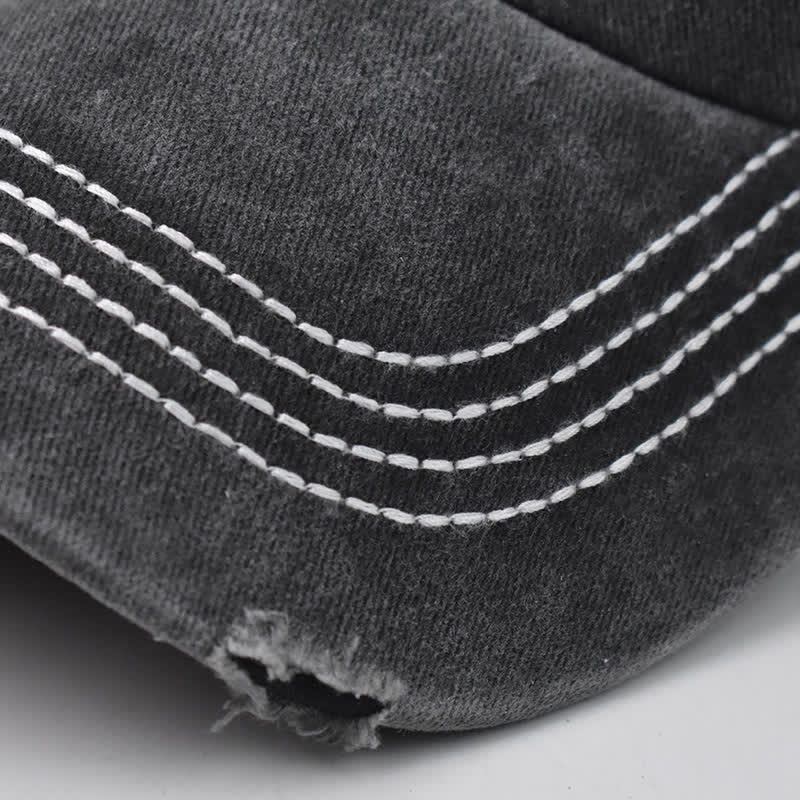 Dog Vibes Only Embroidered Washed Baseball Cap - Image 8