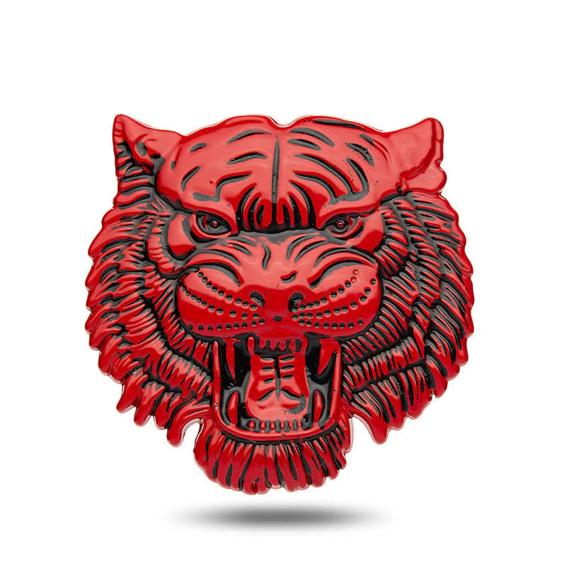 Domineering Tiger Head Metal Sticker Car Badge - Image 2