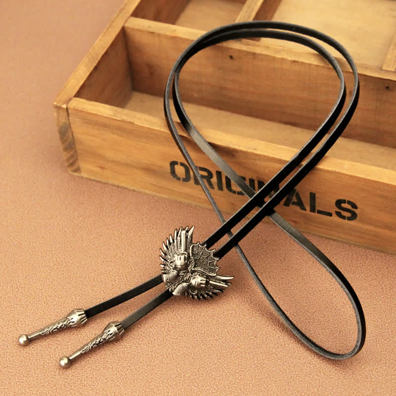 Double Guns Wings Casual Bolo Tie - Image 3