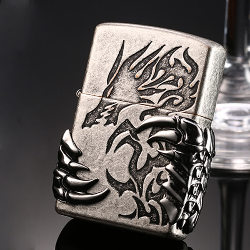 Dragon Claw Relief Refillable Kerosene Lighter - Image 11