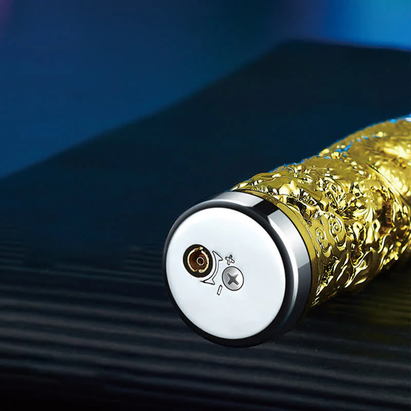 Dragon Creative LED Flash Cylindrical Refillable Butane Lighter - Image 9