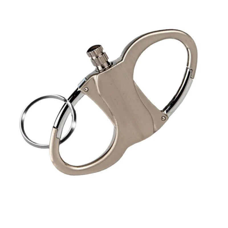Dual Ring Keychain Matchstick Reusable Kerosene Lighter - Image 11