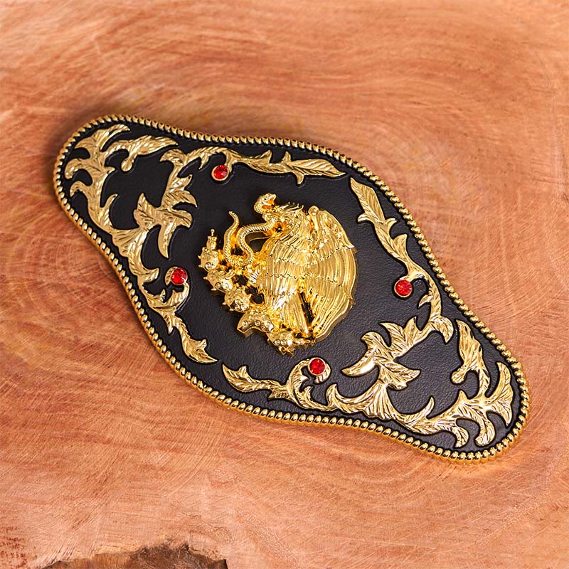 Eagle Catching Snakes DIY Buckle Leather Belt - Image 2