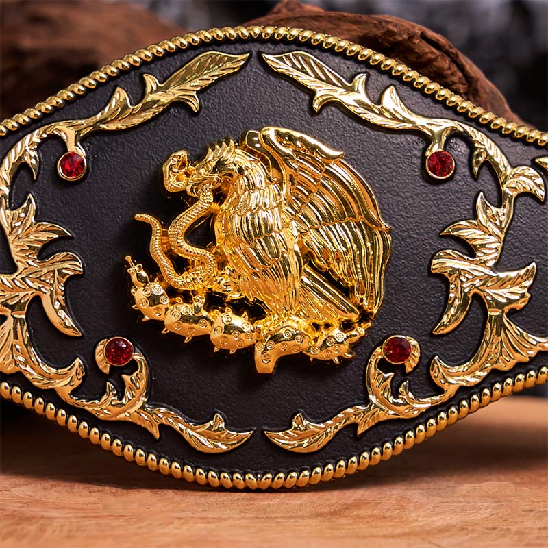Eagle Catching Snakes DIY Buckle Leather Belt - Image 4