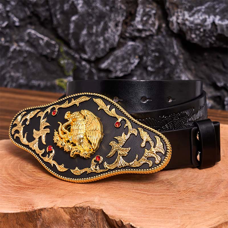 Eagle Catching Snakes DIY Buckle Leather Belt - Image 6