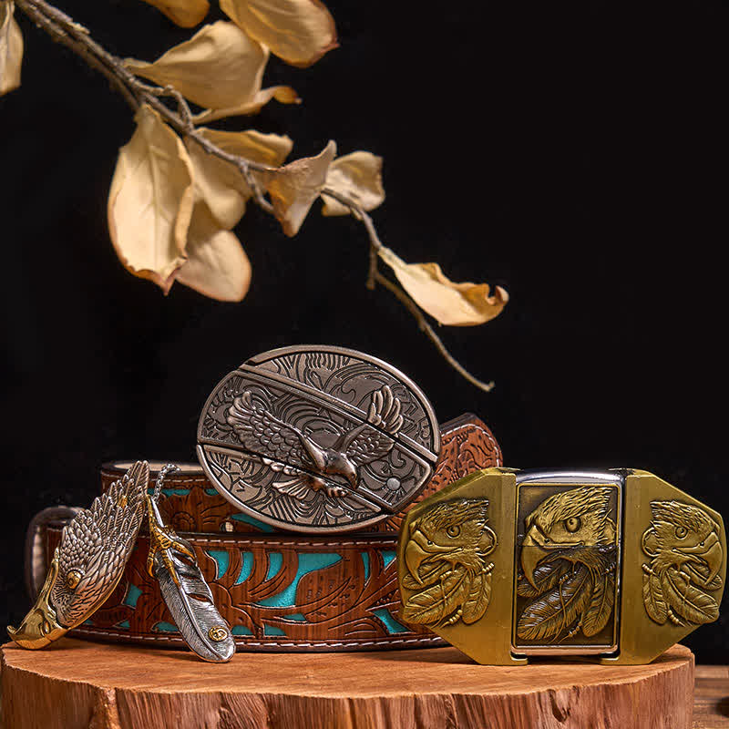 Eagle DIY Hidden Knife Belt Buckle Lighter Eagle Hidden Pendant Bundle Set - Image 10