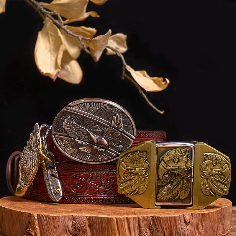 Eagle DIY Hidden Knife Belt Buckle Lighter Eagle Hidden Pendant Bundle Set - Image 13