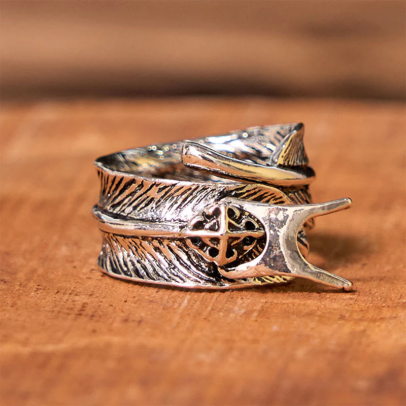 Eagle DIY Hidden Knife Belt Buckle With Feather Ring Bundle Set - Image 4