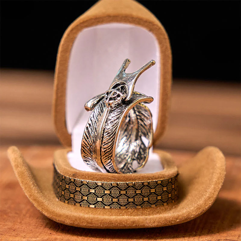 Eagle DIY Hidden Knife Belt Buckle With Feather Ring Bundle Set - Image 5