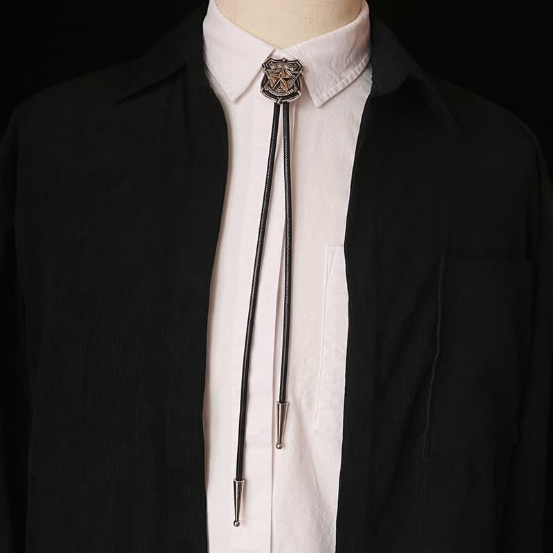 Eagle & Star Western Personalized Bolo Tie - Image 11