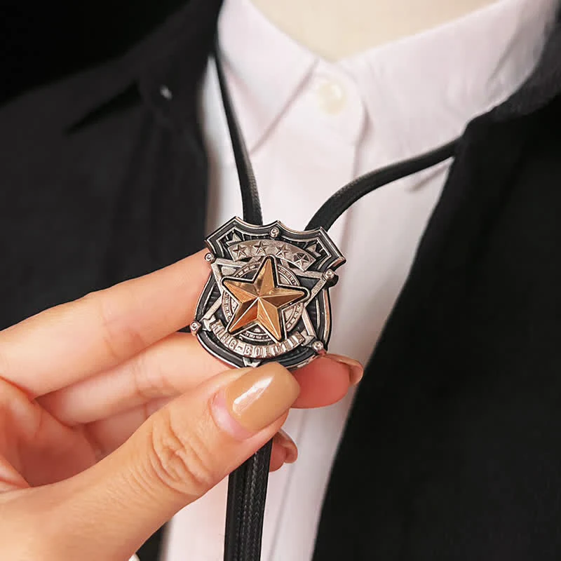 Eagle & Star Western Personalized Bolo Tie - Image 13
