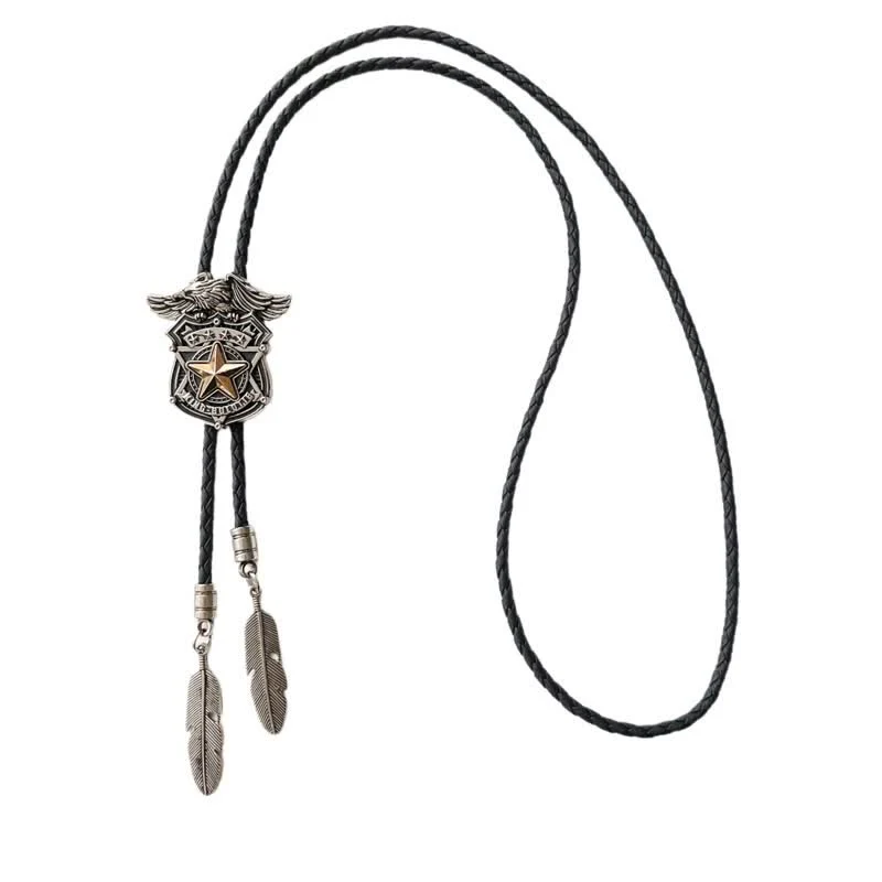 Eagle & Star Western Personalized Bolo Tie - Image 9