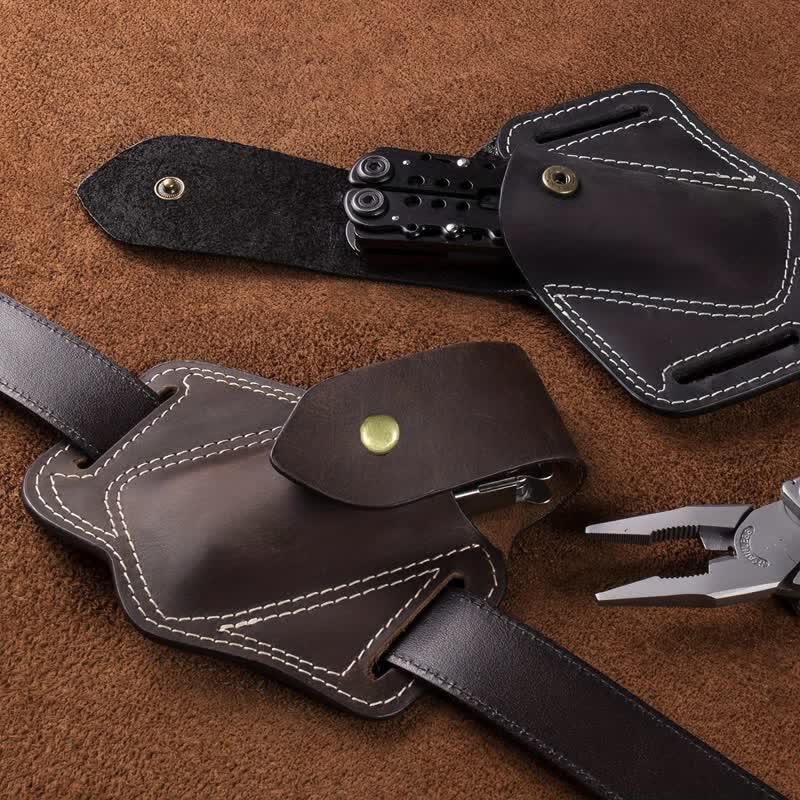 EDC Organizer Multitool Sheath Leather Belt Bag - Image 2