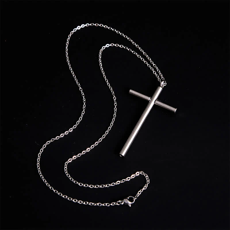 Edc Toothpick Portable Gadget Cross Pendant Necklace - Image 3