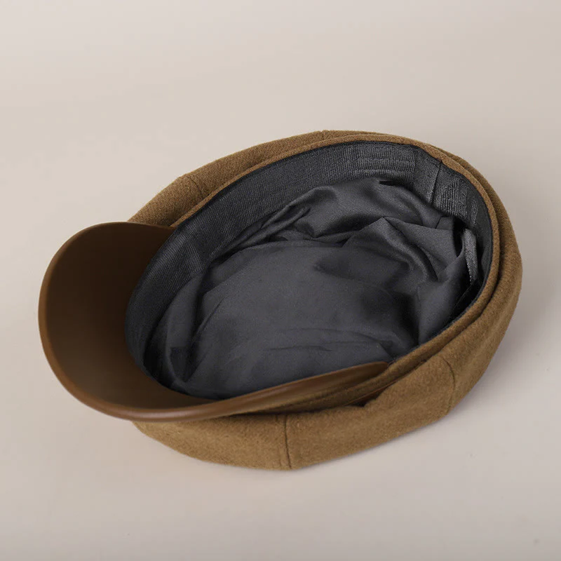 Edge Wrapped Belt Buckle Fashionable Winter Women's Beret Hat - Image 4