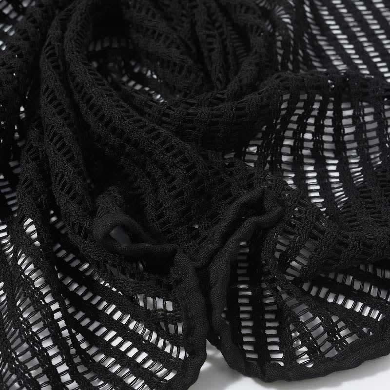 Elegant Hollowed-Out Design Knitting Scarf - Image 8