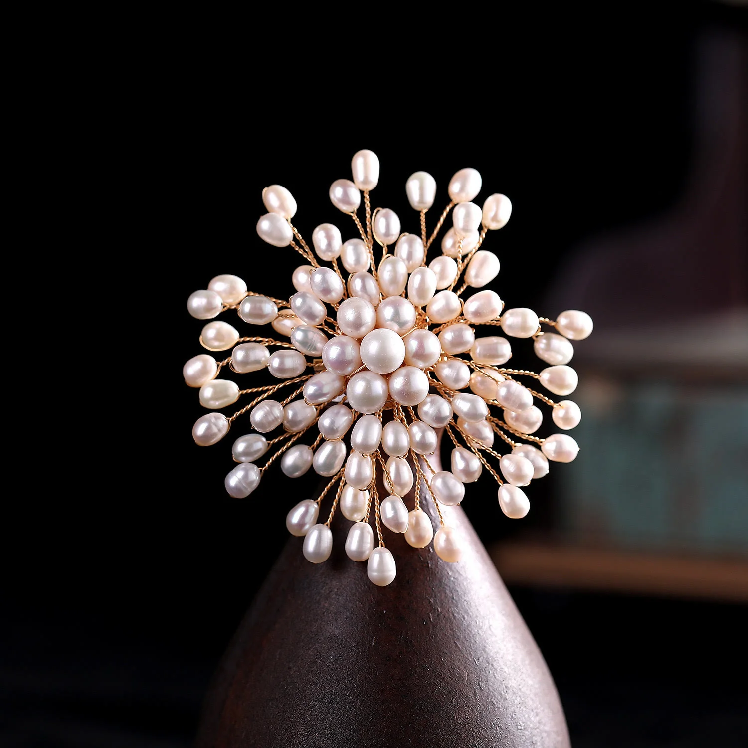 Elegant Imitation Pearl Brooch For Women Wedding Accessories - Image 6