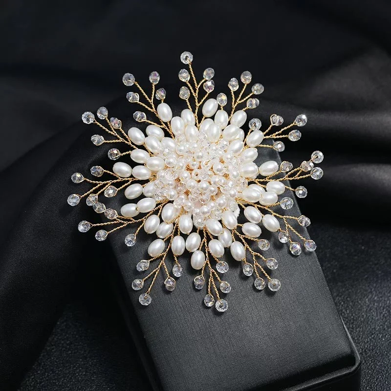 Elegant Imitation Pearl Brooch For Women Wedding Accessories - Image 7