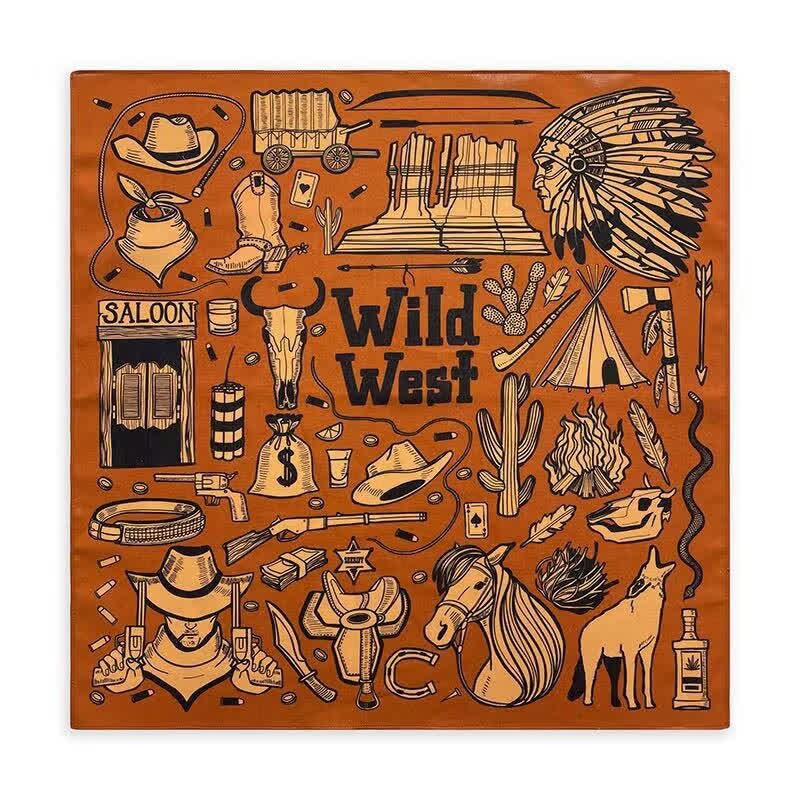 Ethnic Indian Wild West Element Square Scarf - Image 10