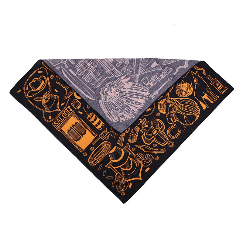 Ethnic Indian Wild West Element Square Scarf - Image 4