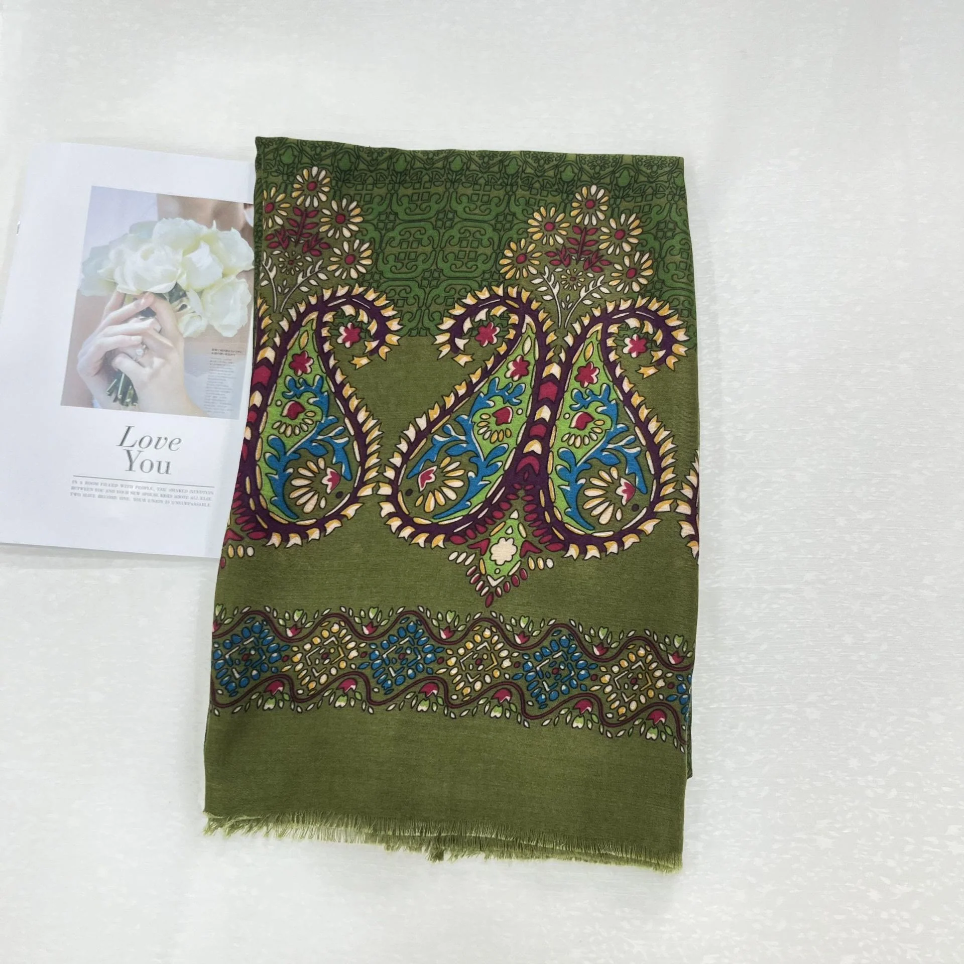 Ethnic Style Cashew Print Summer Sunscreen Women's Scarf - Image 8