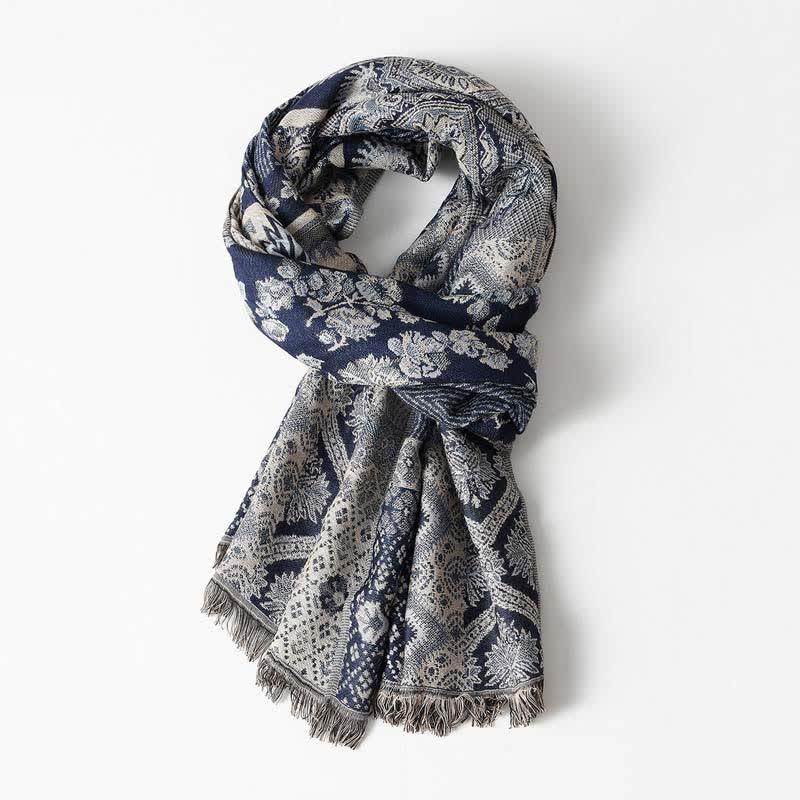Ethnic Style Pattern Casual Scarf With Delicate Fringe - Image 2