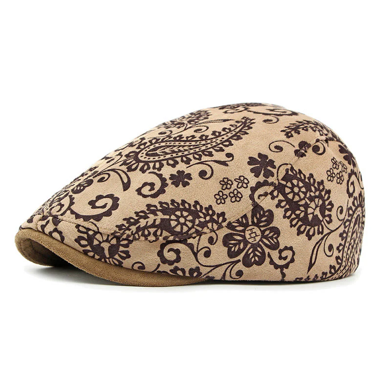 Ethnic Style Personalized Cashew Print Beret Hat