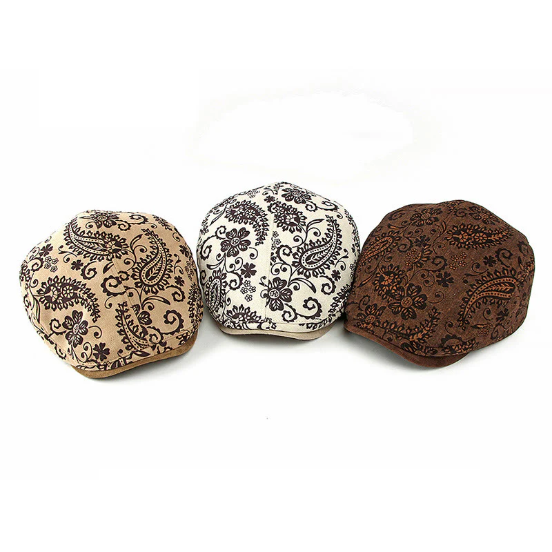 Ethnic Style Personalized Cashew Print Beret Hat - Image 2