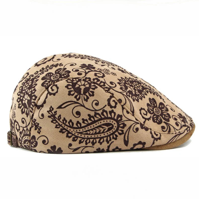 Ethnic Style Personalized Cashew Print Beret Hat - Image 6