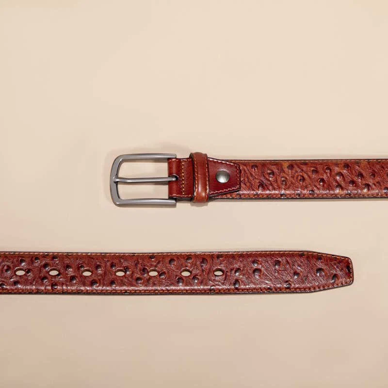 Exotic Crocodile Pattern Alligator Leather Belt - Image 5