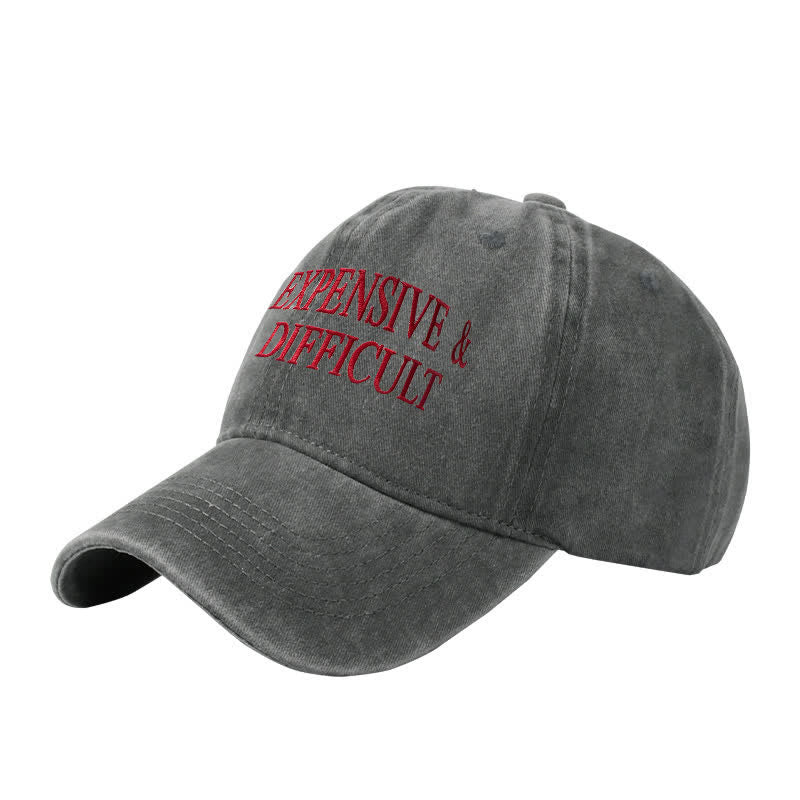Expensive & Difficult Embroidered Adjustable Baseball Cap - Image 3