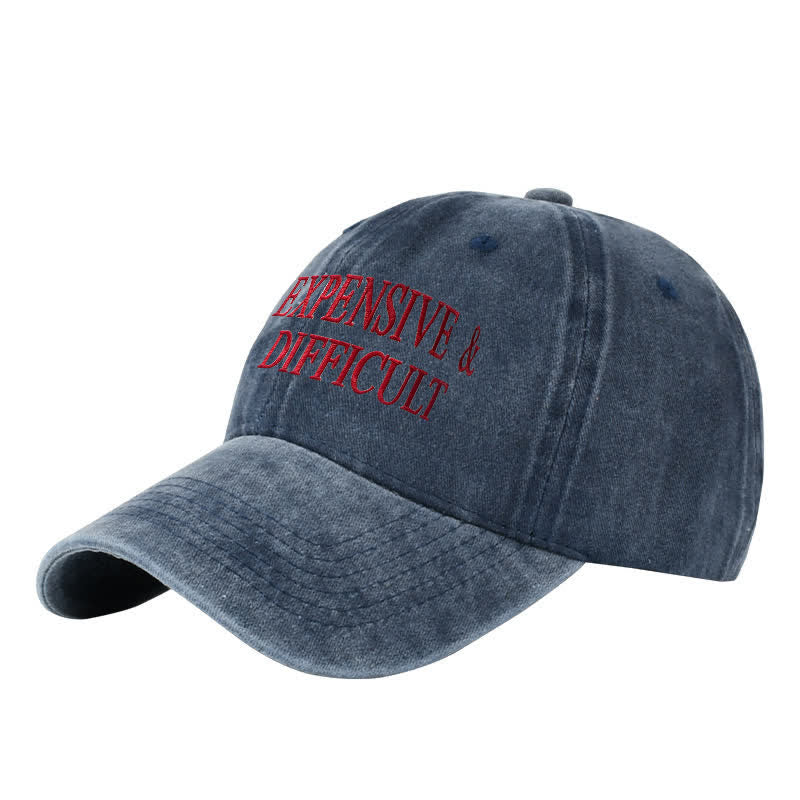 Expensive & Difficult Embroidered Adjustable Baseball Cap - Image 4