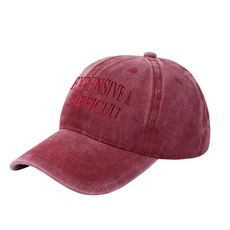 Expensive & Difficult Embroidered Adjustable Baseball Cap - Image 5