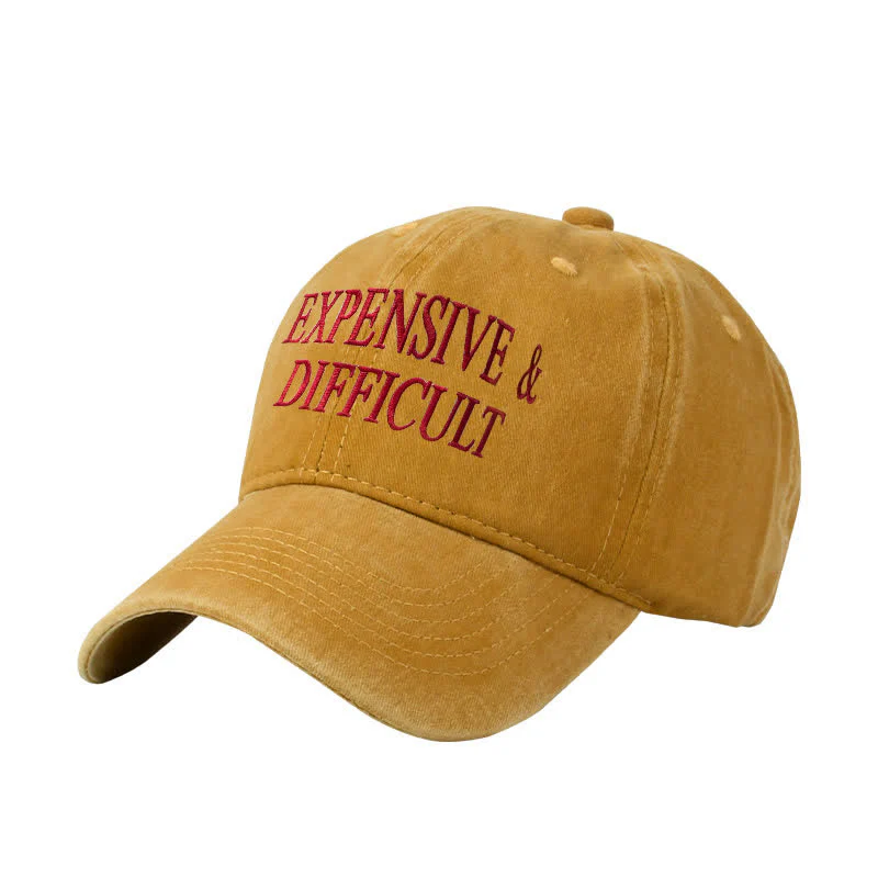Expensive & Difficult Embroidered Adjustable Baseball Cap - Image 6