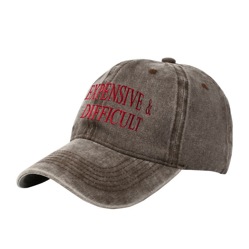 Expensive & Difficult Embroidered Adjustable Baseball Cap - Image 8