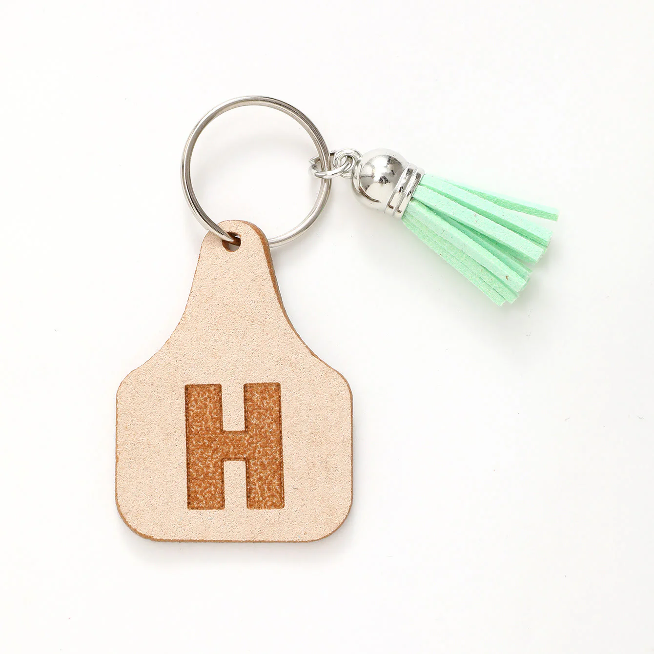 Farm Minimalist Style Letter Green Tassel Keychain - Image 10