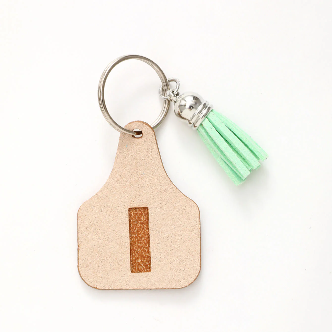 Farm Minimalist Style Letter Green Tassel Keychain - Image 11