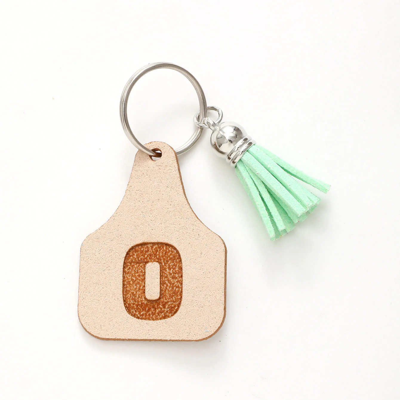 Farm Minimalist Style Letter Green Tassel Keychain - Image 17
