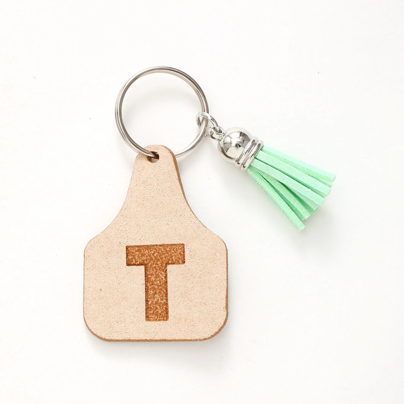 Farm Minimalist Style Letter Green Tassel Keychain - Image 22