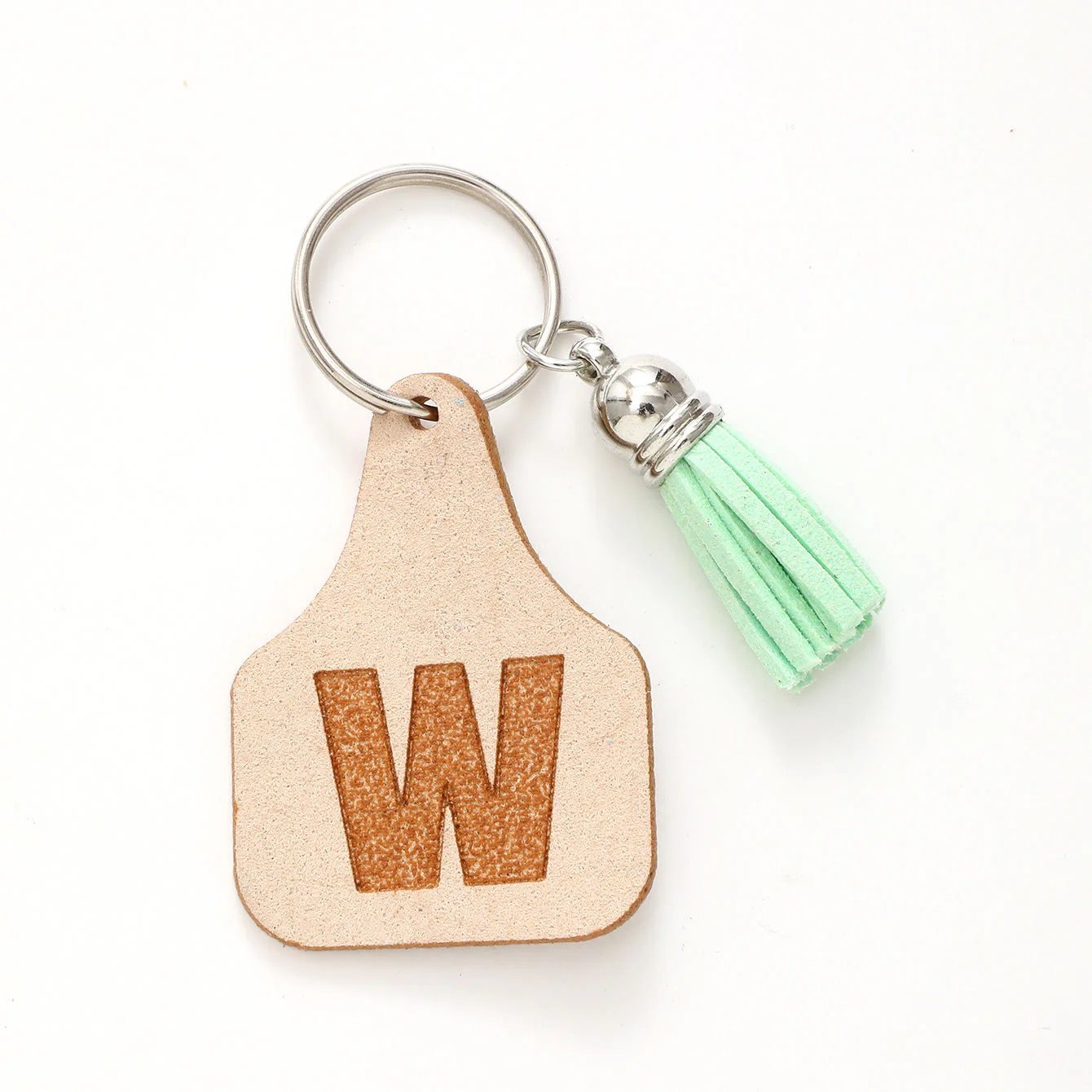 Farm Minimalist Style Letter Green Tassel Keychain - Image 25