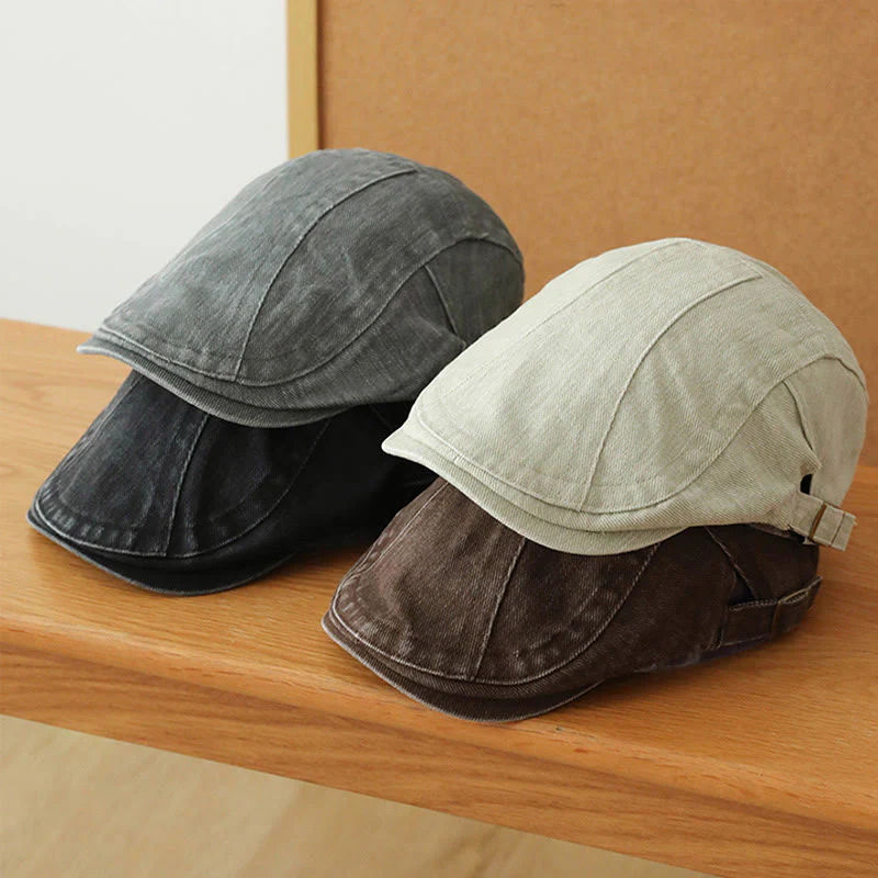 Fashion Denim Newsboy Flat Cap Beret Cap - Image 2