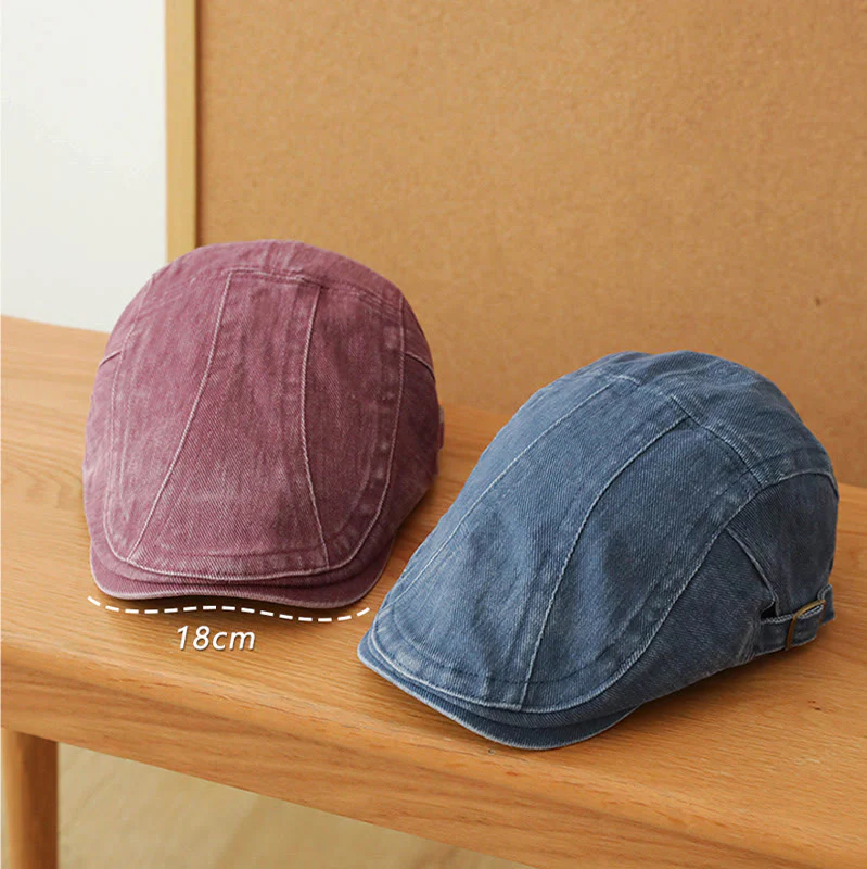 Fashion Denim Newsboy Flat Cap Beret Cap - Image 4