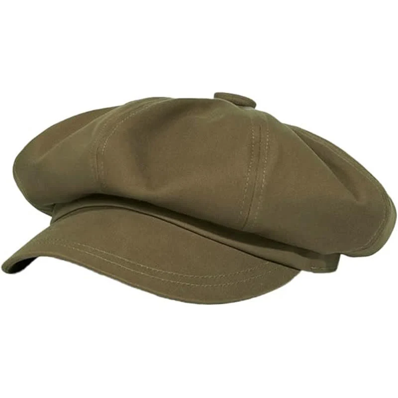 Fashion Solid Color Twilled Beret Hat - Image 10