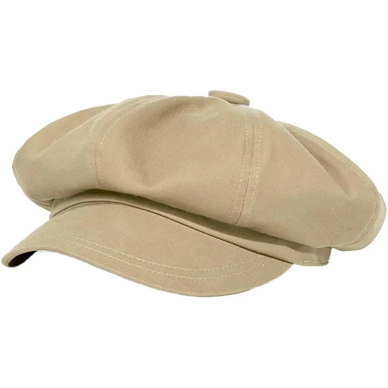 Fashion Solid Color Twilled Beret Hat - Image 11