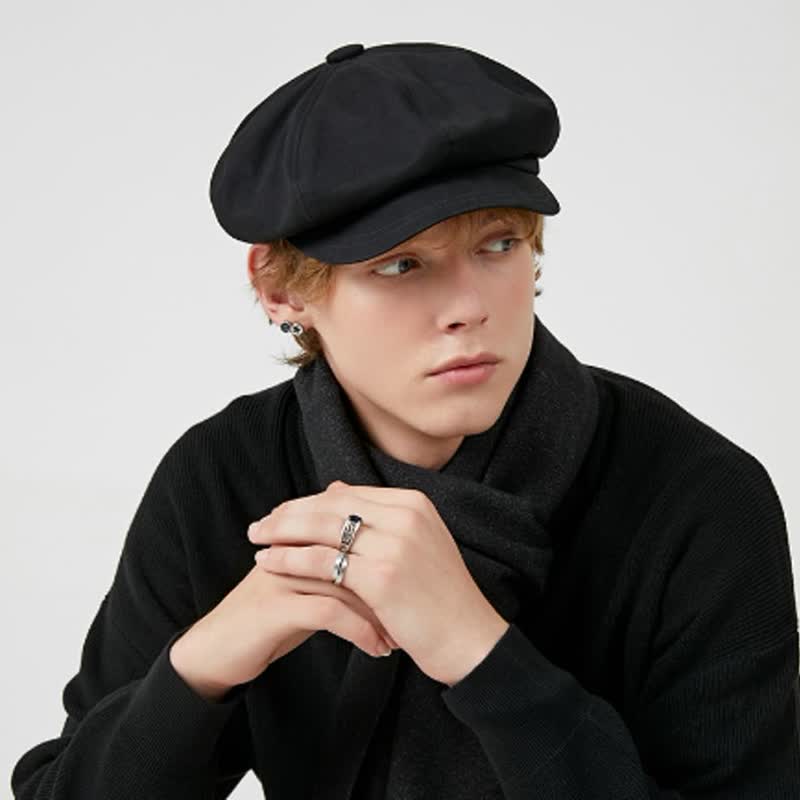 Fashion Solid Color Twilled Beret Hat - Image 8