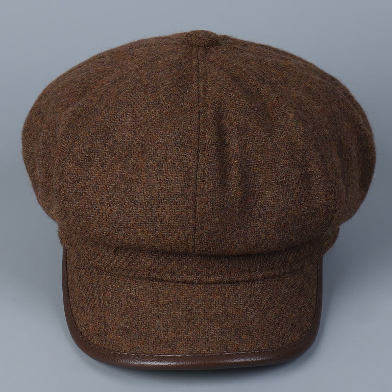 Fashionable And Simple Winter Women's Beret Hat Edge Covering - Image 3