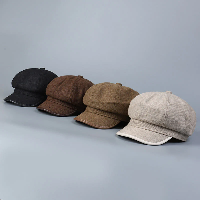 Fashionable And Simple Winter Women's Beret Hat Edge Covering - Image 8