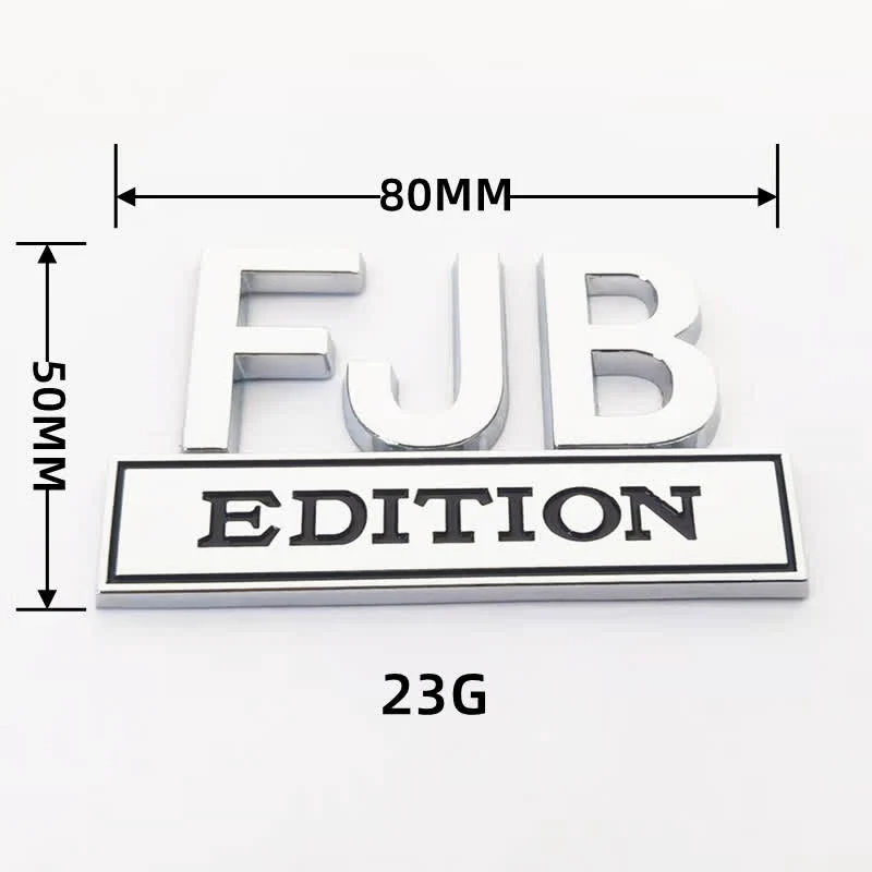 FJB EDITION Metal Sticker Car Badge - Image 3