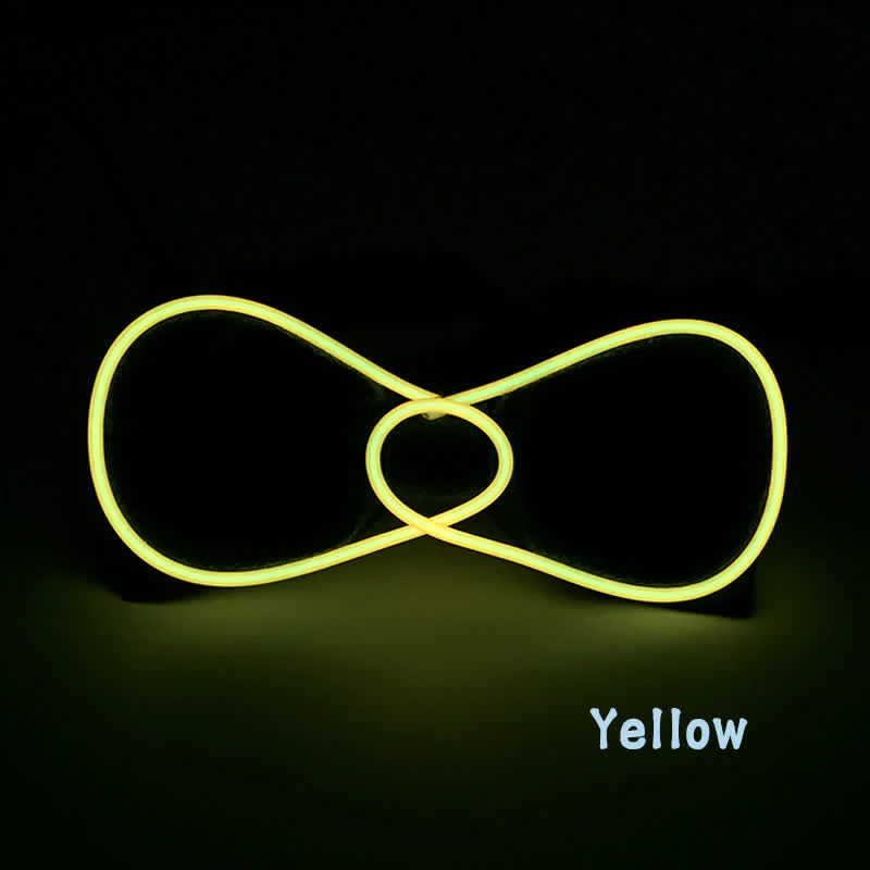 Flashing Round LED Glowing Bow Tie - Image 2