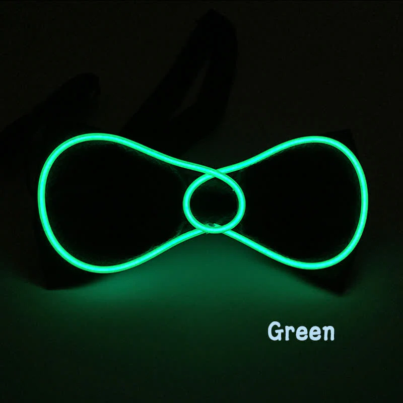Flashing Round LED Glowing Bow Tie - Image 7